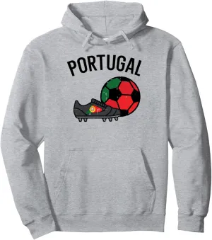 Portugal Flag Soccer Ball Shoes Football Fan Men Women Kids Pullover Hoodie
