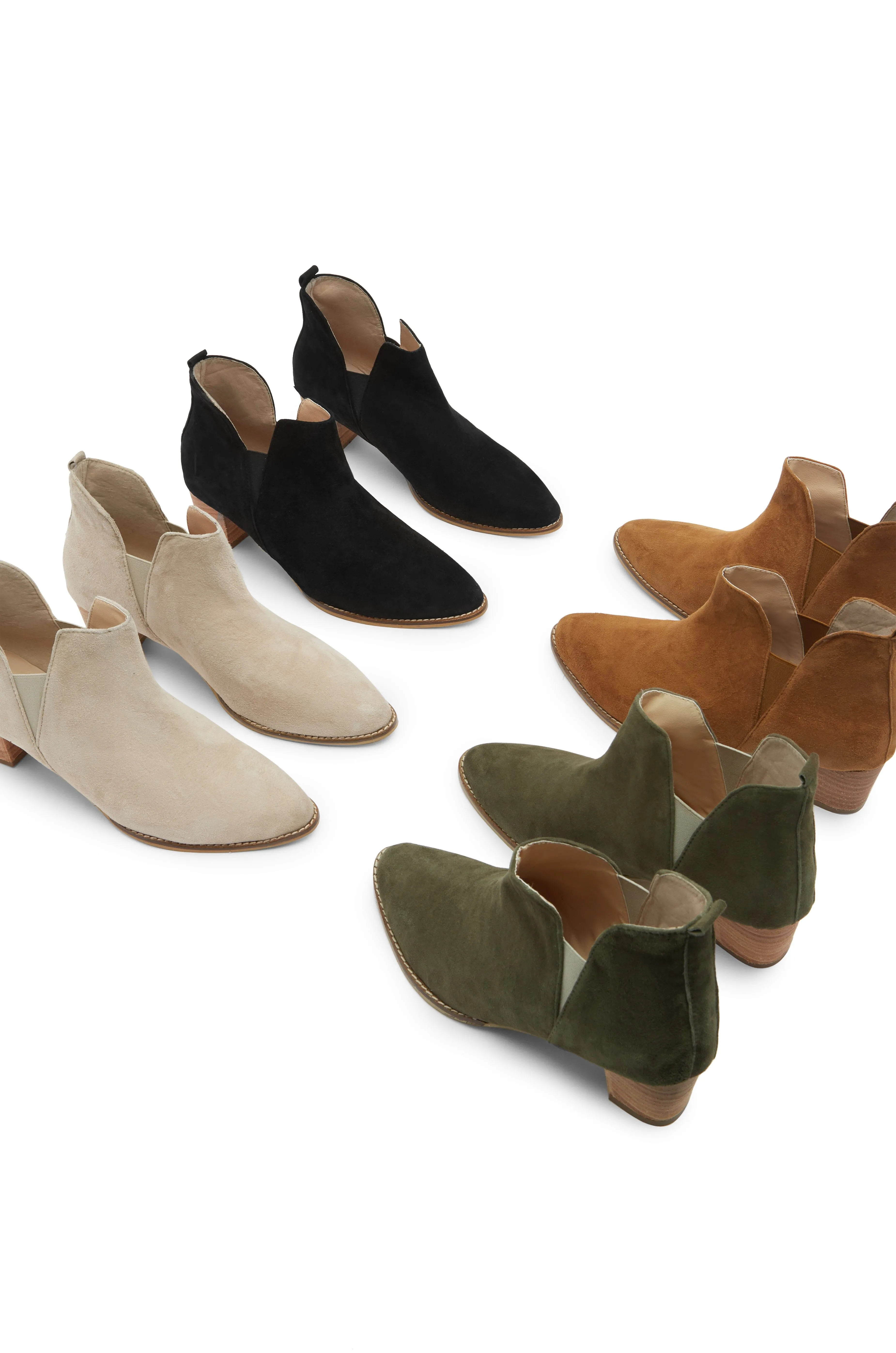 Raven Suede Boots in Tan