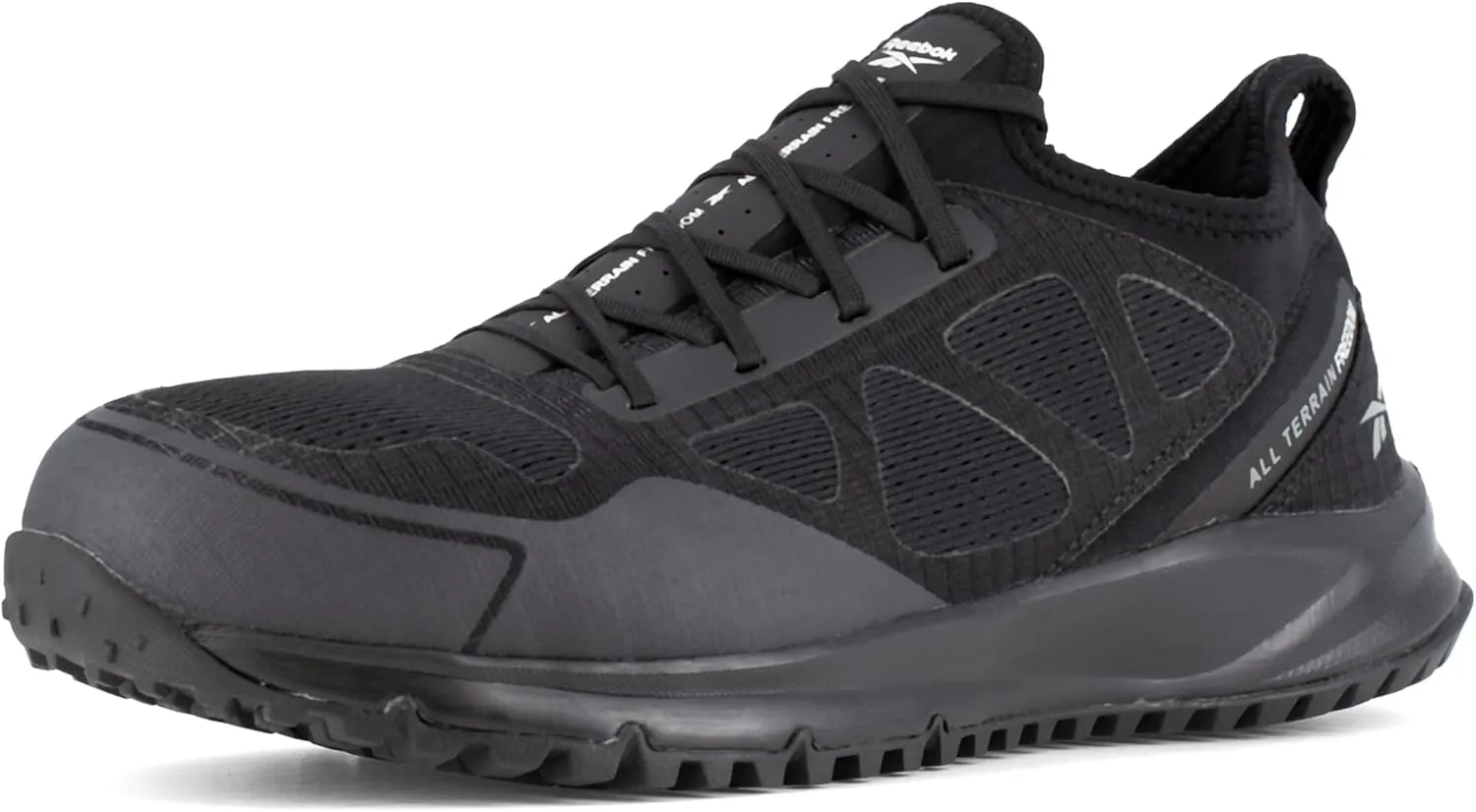 Reebok Men's Rb4090 All Terrain Safety Steel Toe Trail Running Work Shoe Black