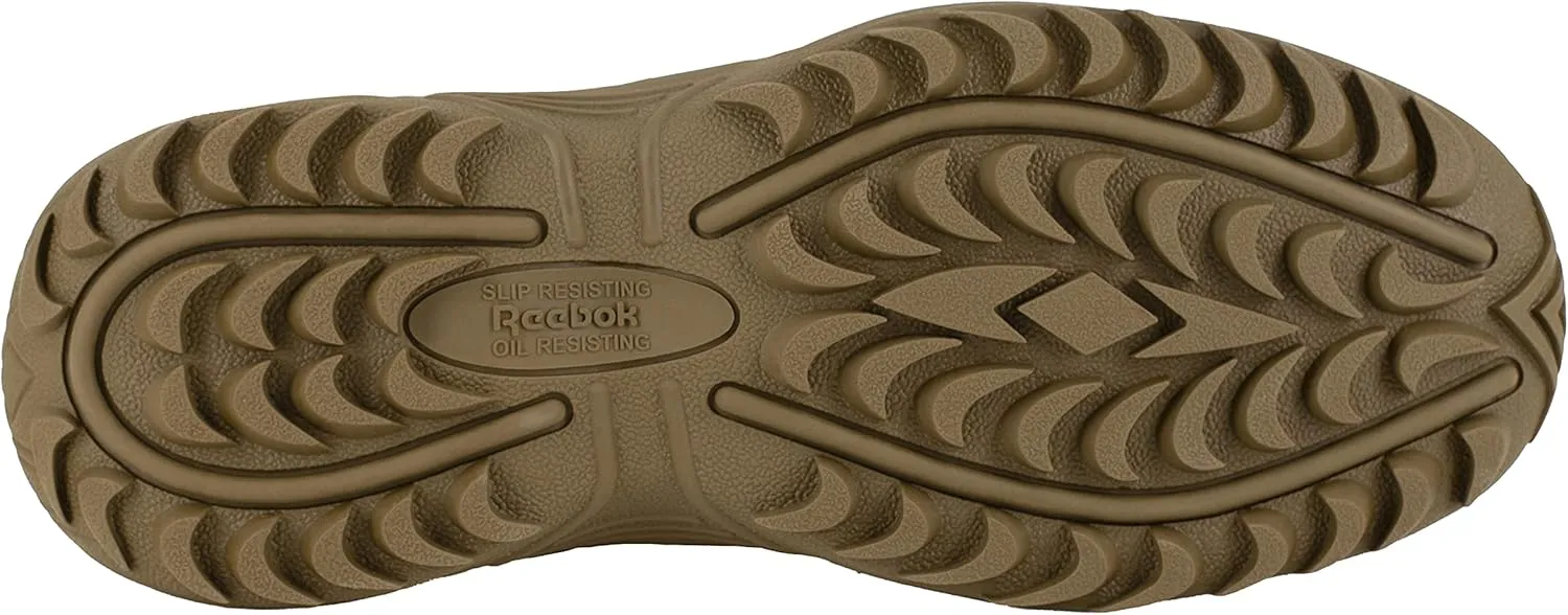 Reebok Work Men's Rapid Response RB Safety Toe 6" Stealth Boot with Side Zipper Military & Tactical