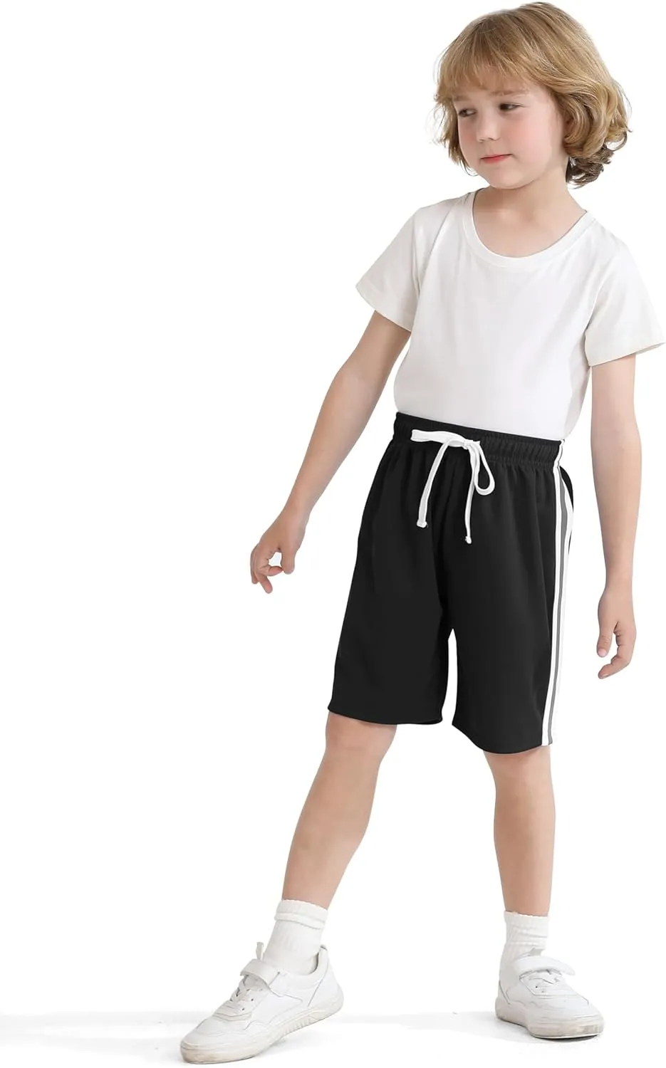 Resinta Toddler Boys Shorts Boys Quick Dry Athletic Pull-On Shorts with Elastic Waist for Summer Playwear