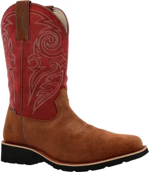 ROCKY MonoCrepe 12 Waterproof Western Boot, Cabernet, Size 8.5(W)
