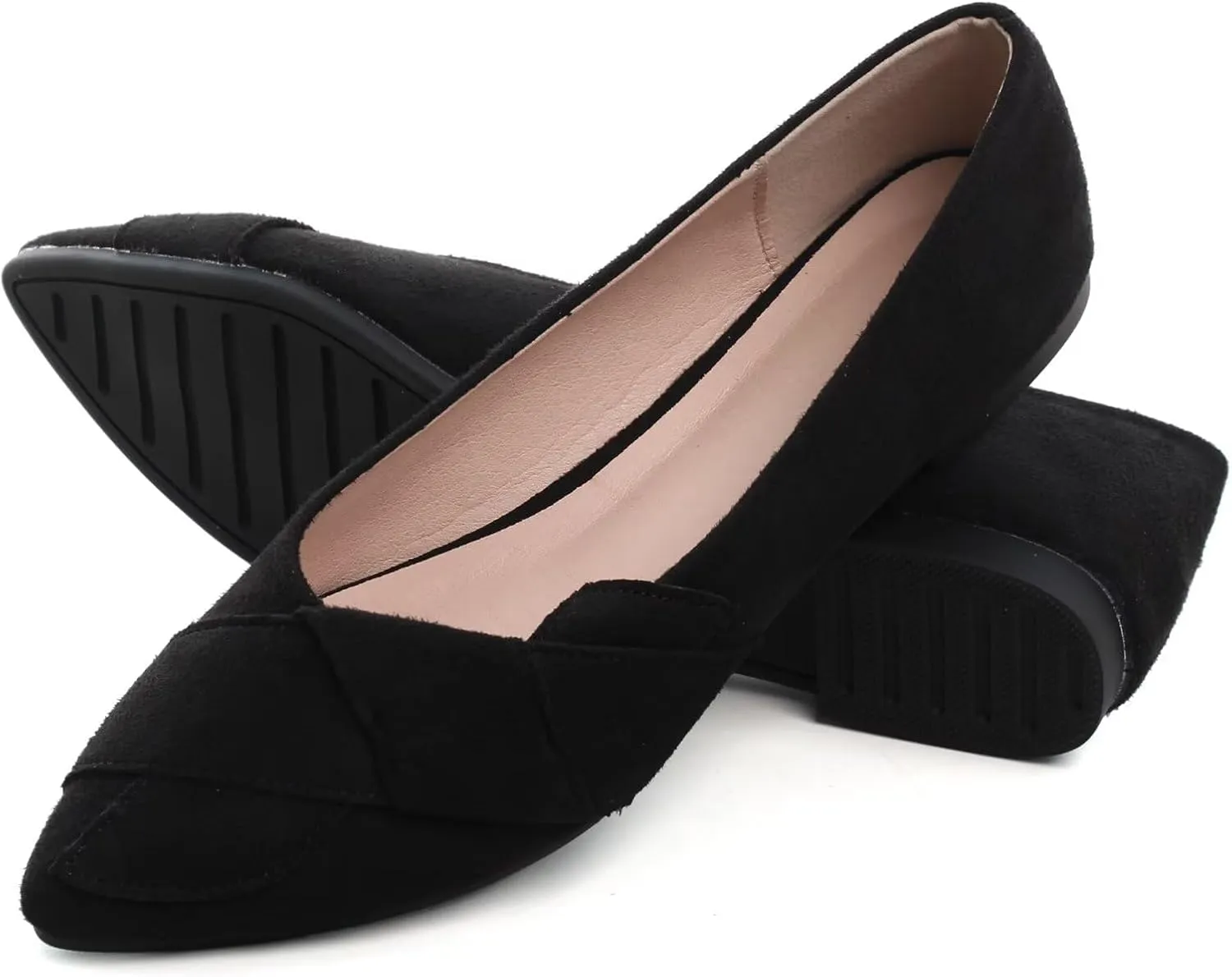 SAILING LU Knotted Ballet Flats for Women Comfortable Women's Flat Shoes Pointed Toe Slip on Loafers Shoes Women Dressy