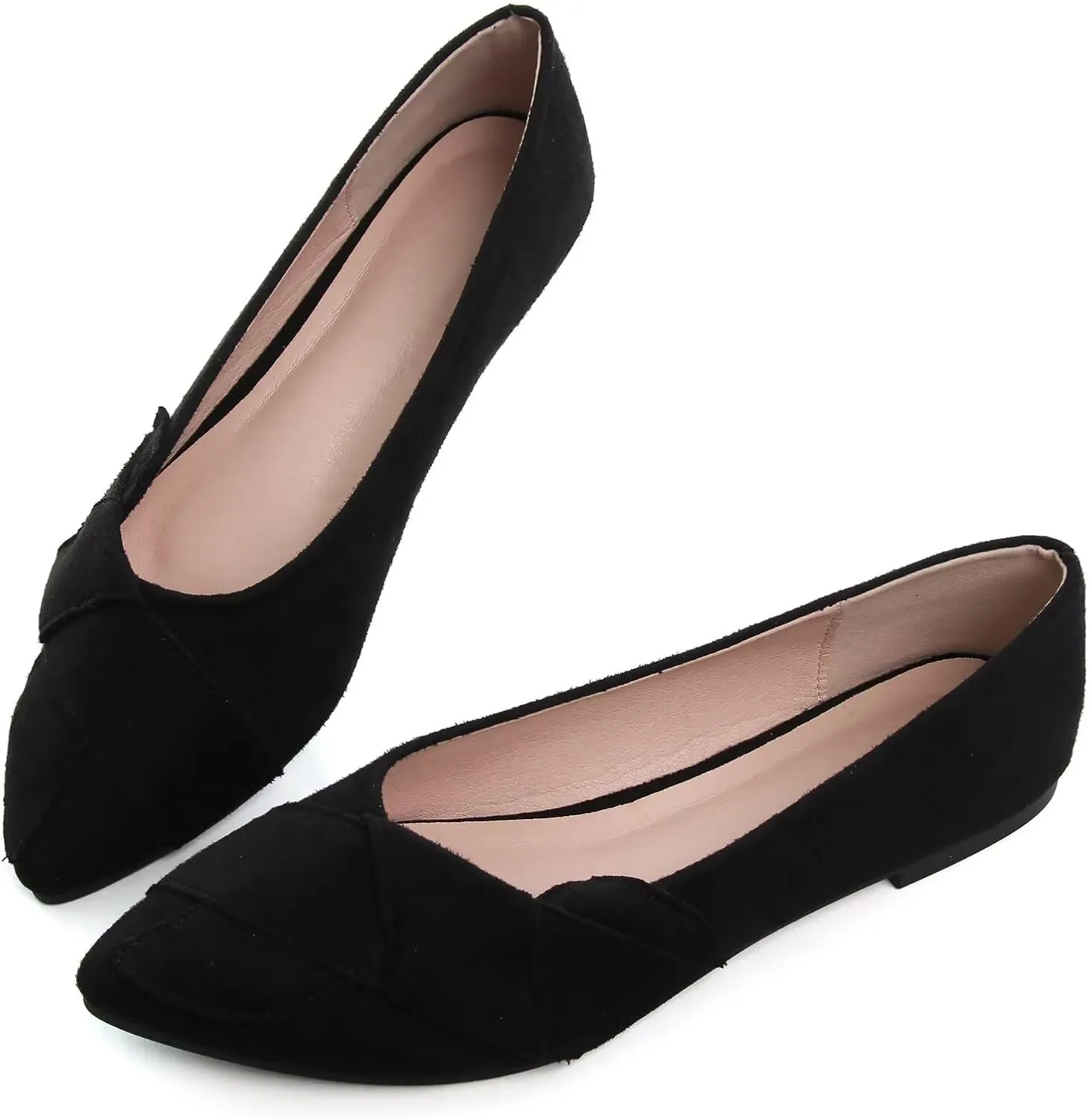 SAILING LU Knotted Ballet Flats for Women Comfortable Women's Flat Shoes Pointed Toe Slip on Loafers Shoes Women Dressy