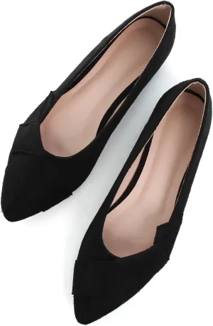 SAILING LU Knotted Ballet Flats for Women Comfortable Women's Flat Shoes Pointed Toe Slip on Loafers Shoes Women Dressy