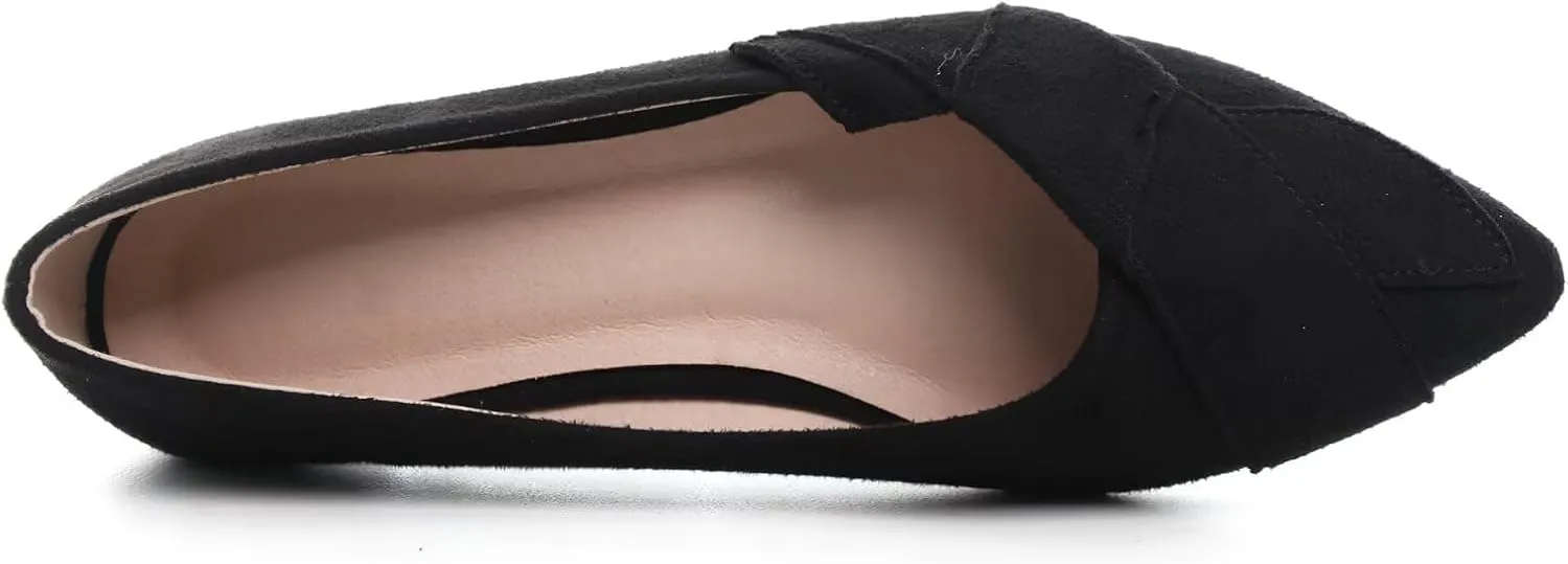 SAILING LU Knotted Ballet Flats for Women Comfortable Women's Flat Shoes Pointed Toe Slip on Loafers Shoes Women Dressy