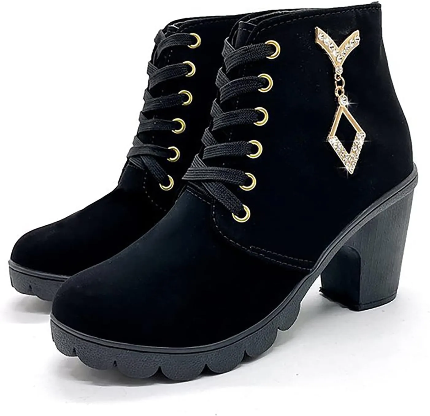SBGMoSJ Ankle Boots for Women No Heel Wide Width Booties for Women Low Heel Ankle Boots for Women Size 9.5 Wide Womens Fall Ankle Boots Low Heel Womens Western Boots Wide Width