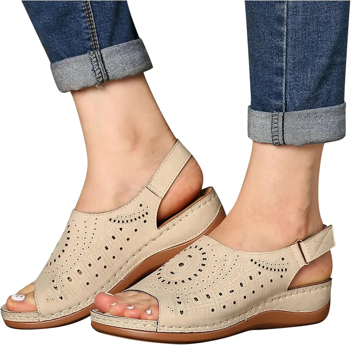 SBGMoSJ Orthopedic Dress Shoes for Women Comfortable Dressy Boots Sandals for Women Dressy Summer Womens Summer Sandals Size 6 Black Walking Sandals Walking Shoes Women Lace Up Black Feather Heels