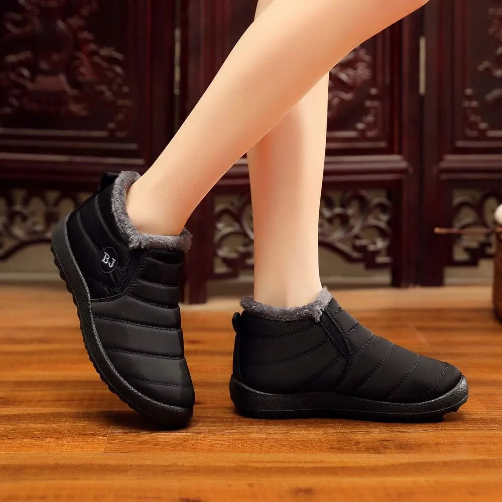 SBGMoSJ Short Winter Boots Extra Wide for Women Waterproof Snow Non Slip Winter Boots Waterproof Fashion Winter Boots for Women 2023 Womens Waterproof Boots Botas De Invierno Para Mujer Con Tacones