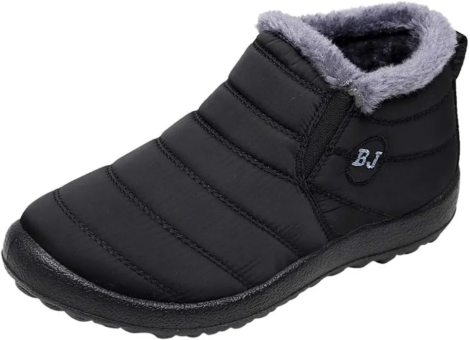 SBGMoSJ Short Winter Boots Extra Wide for Women Waterproof Snow Non Slip Winter Boots Waterproof Fashion Winter Boots for Women 2023 Womens Waterproof Boots Botas De Invierno Para Mujer Con Tacones