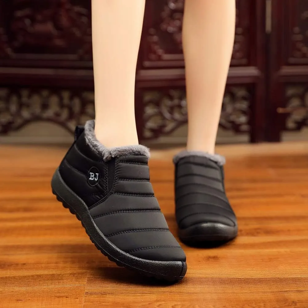 SBGMoSJ Short Winter Boots Extra Wide for Women Waterproof Snow Non Slip Winter Boots Waterproof Fashion Winter Boots for Women 2023 Womens Waterproof Boots Botas De Invierno Para Mujer Con Tacones