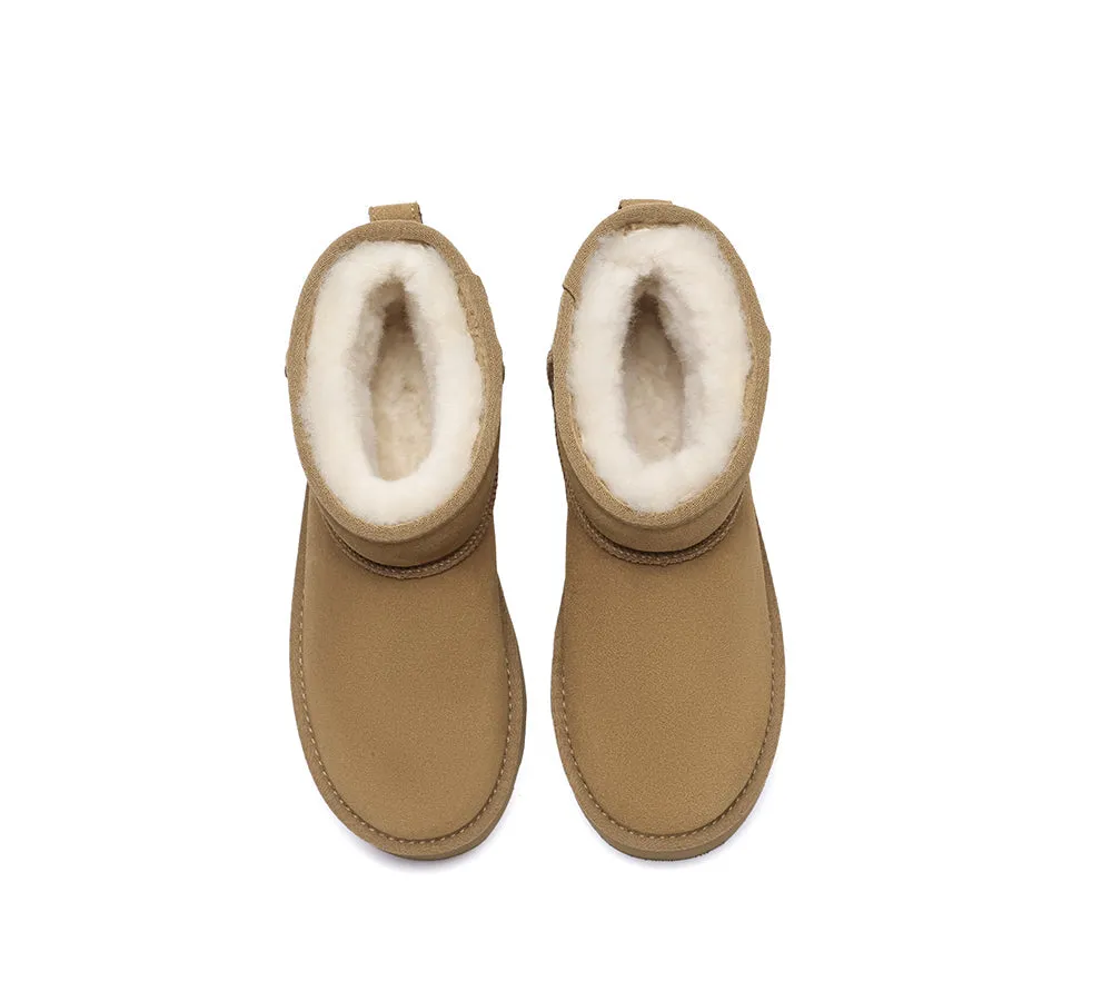 Sheepskin Wool Ankle Platform Boots Rommie