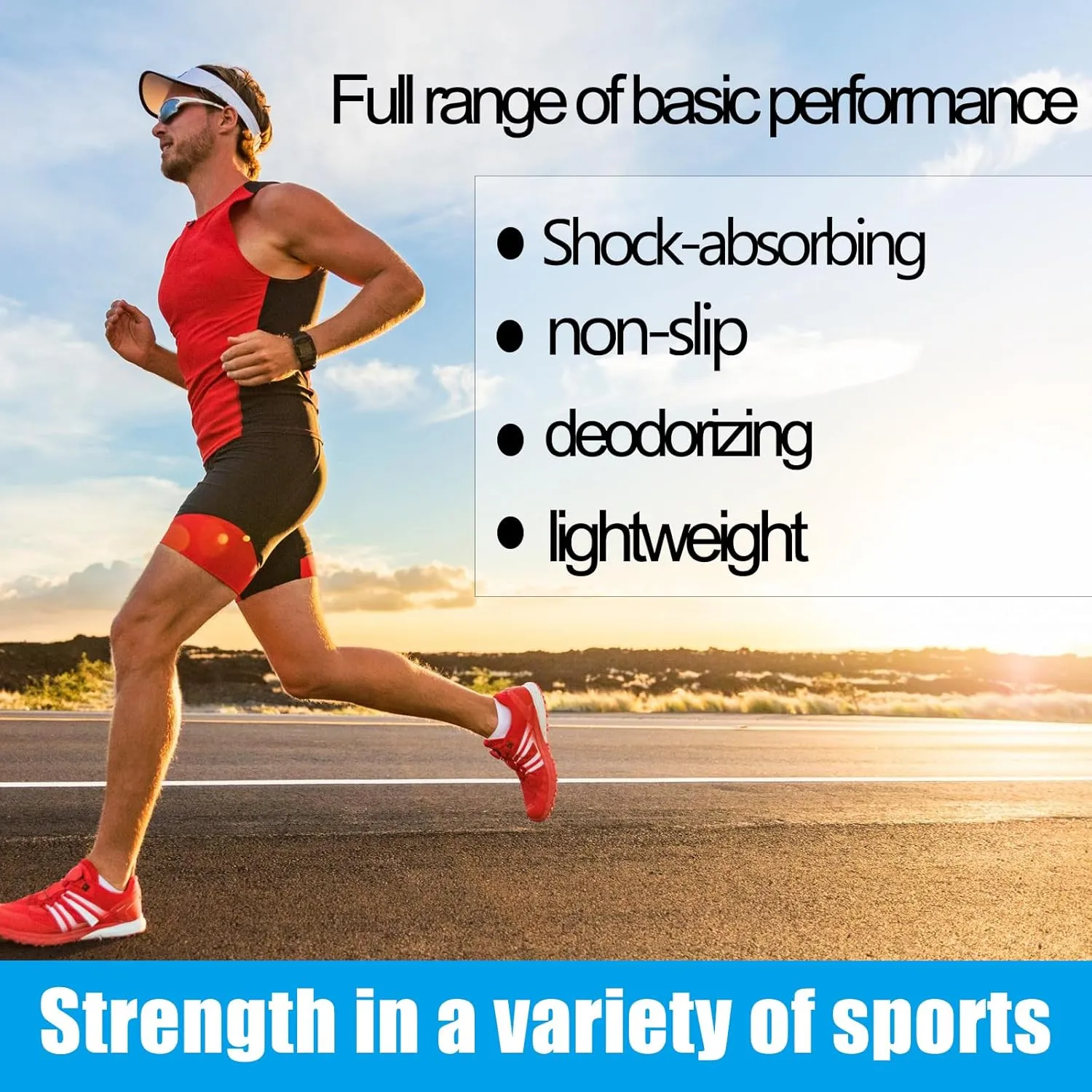 Shoe Insoles, Comfort Thin Lightweight Shock Absorption and Cushion Shoe Insole, Best Insoles for Men and Women for Everyday Use