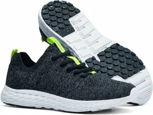 Shoes for Crews Everlight ECO, Women's Slip Resistant Work Shoes, Water Resistant, Gray/Black, Size 8.5