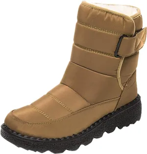 Slip on Winter Boots for Women Cute Snow Boot Women Wide Waterproof Winter Boots Slip on Womens Wide Snow Boots for Women Waterproof Botas De Invierno Contra Agua Mujer