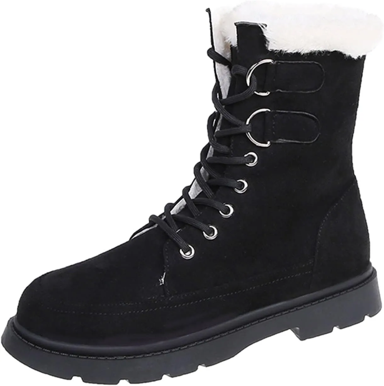 Snow Boots for Women Cute Calf High Winter Snow Boots Womens Ankle Boots Warm Fuzzy Winter Boots for Women Womens Rubber Ankle Boots Waterproof Women's Tall Winter Boots