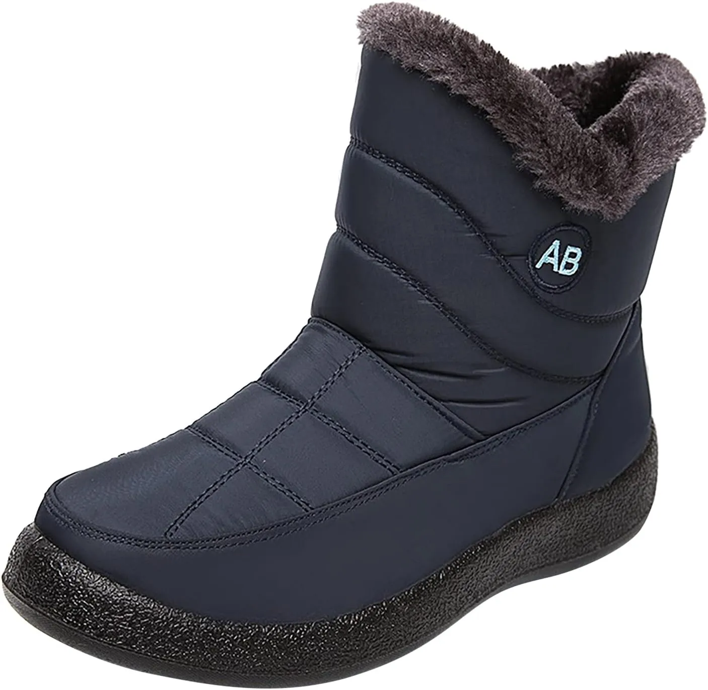 Snowboarding Boots Womens Black Womens Waterproof Snow Boots Tall Waterproof Snow Boots Women Pull on Women's Winter Booties and Ankle Boots Womens Winter Ankle Boots