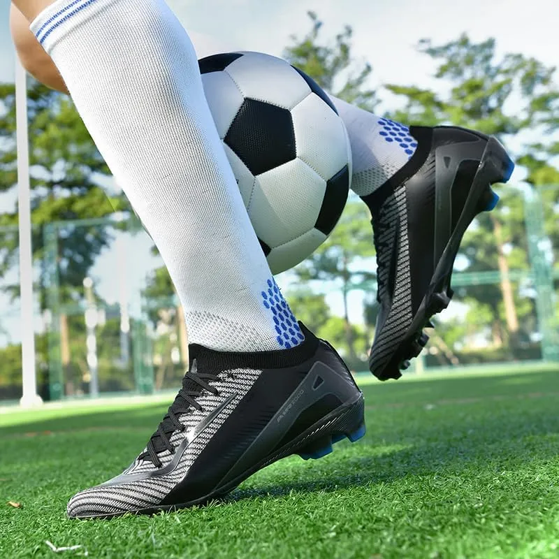 Soccer Cleats for Mens Youth AG Football Boots Outdoor Breathable Training Sneaker Shoes