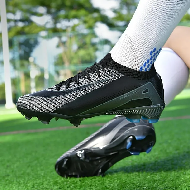 Soccer Cleats for Mens Youth AG Football Boots Outdoor Breathable Training Sneaker Shoes