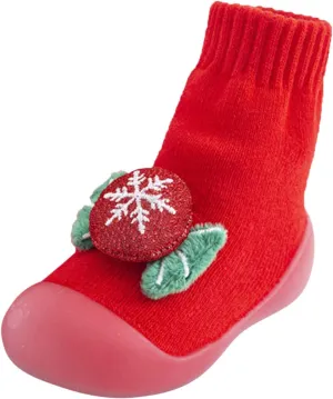 Sock Shoes Toddler,Christmas Infant Baby Boys Girls Cartoon Ears Floor Socks Non Slip Baby Step Shoes Socks Booties