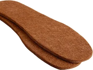 Soft Alpaca Wool Felt Winter Warm Shoe Boot Insoles - Natural Wool Felt Insert for Men and Women (Men 14)