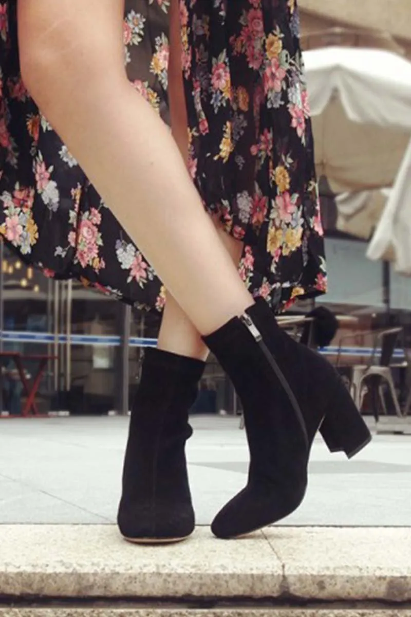 Suede Ankle Boots