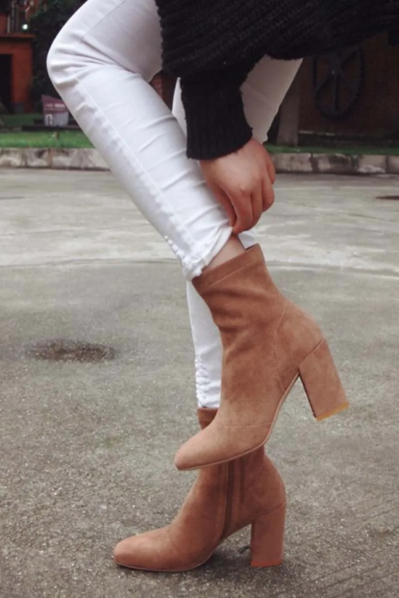 Suede Ankle Boots