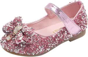 Tennis Shoes Little Boys Toddler Sandals Bow Shoes Crystal Kids Girls Princess Non-Slip Shoes Fashion Baby Shoes Shoes for Toddlers