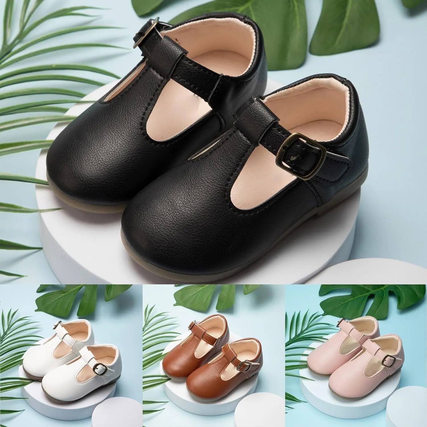 Toddler Boys Girls Dress Shoes Comfort ??xford Shoes Wedding Church Dress Shoes Lace Up School Loafer ??lats