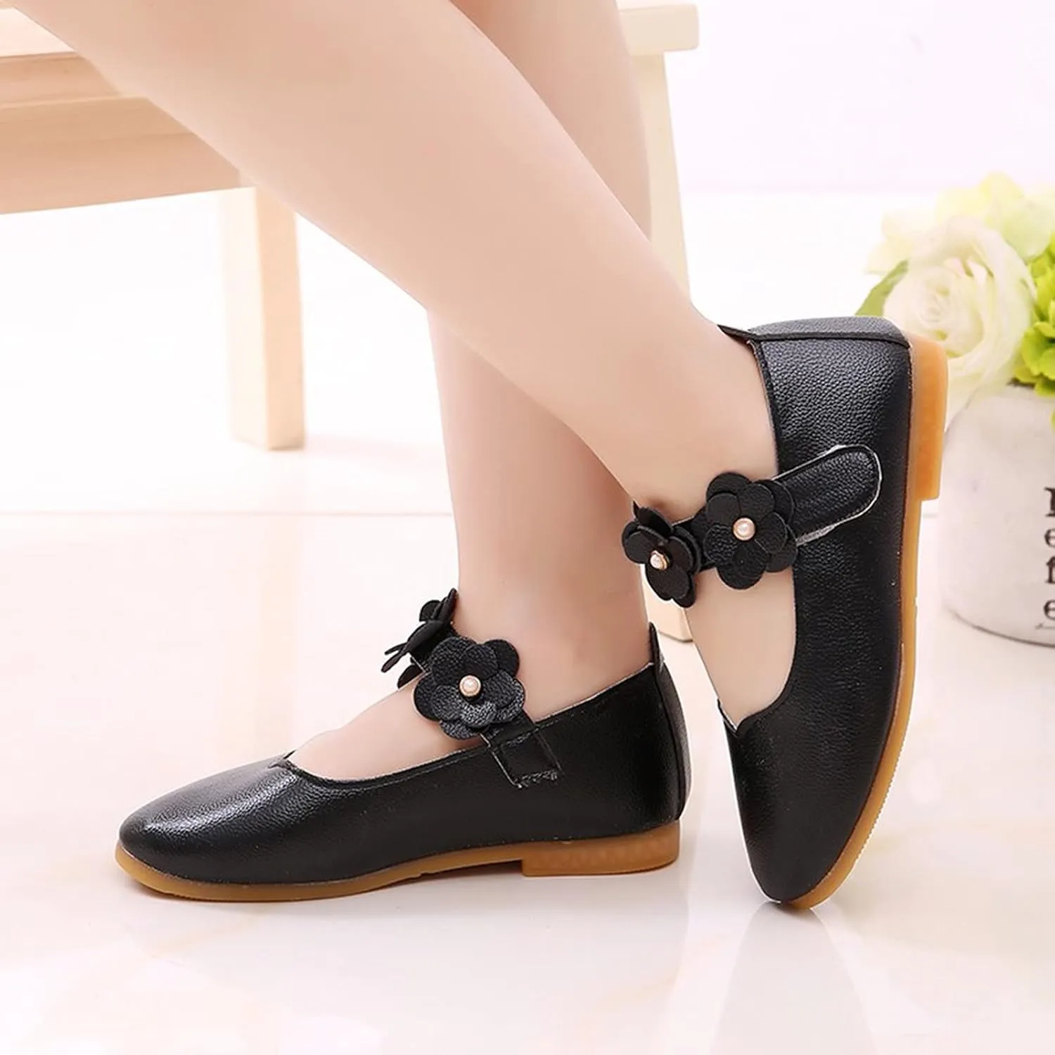 Toddler/??ittle Kids Girls ??ngela Dress Mary Jane Ballet ??lats Flower Girls' Wedding Party Ballerina Dance Shoes