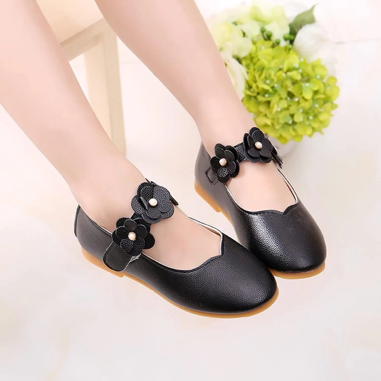 Toddler/??ittle Kids Girls ??ngela Dress Mary Jane Ballet ??lats Flower Girls' Wedding Party Ballerina Dance Shoes