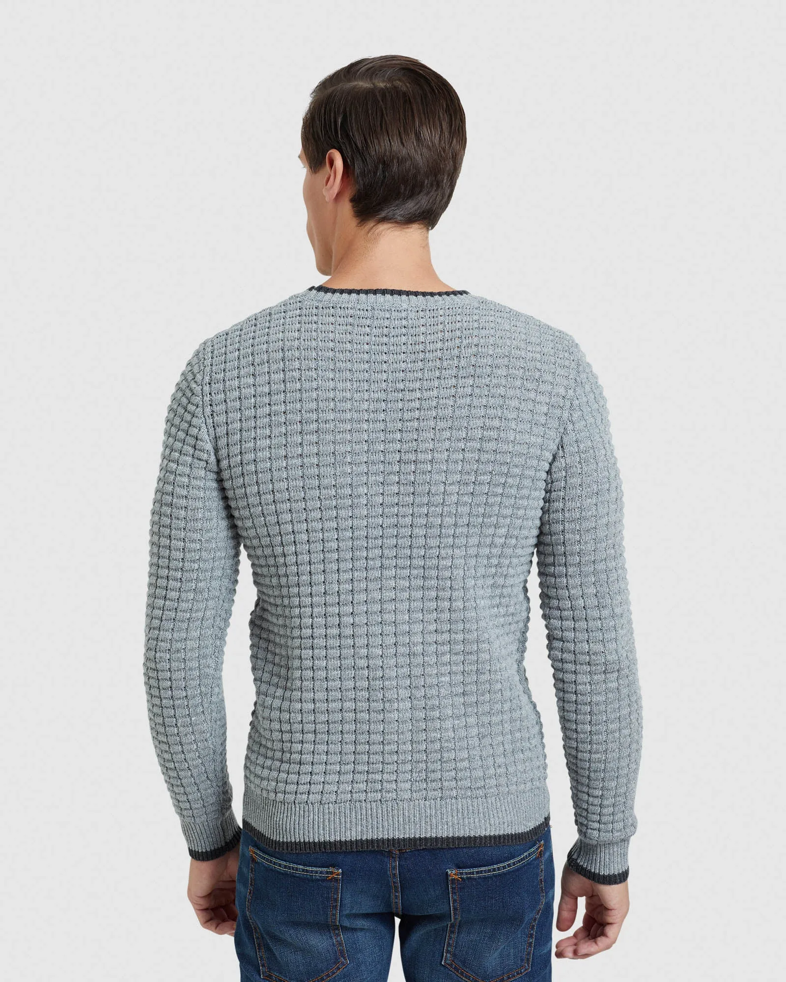 Tommy Waffle Crew Neck Knit