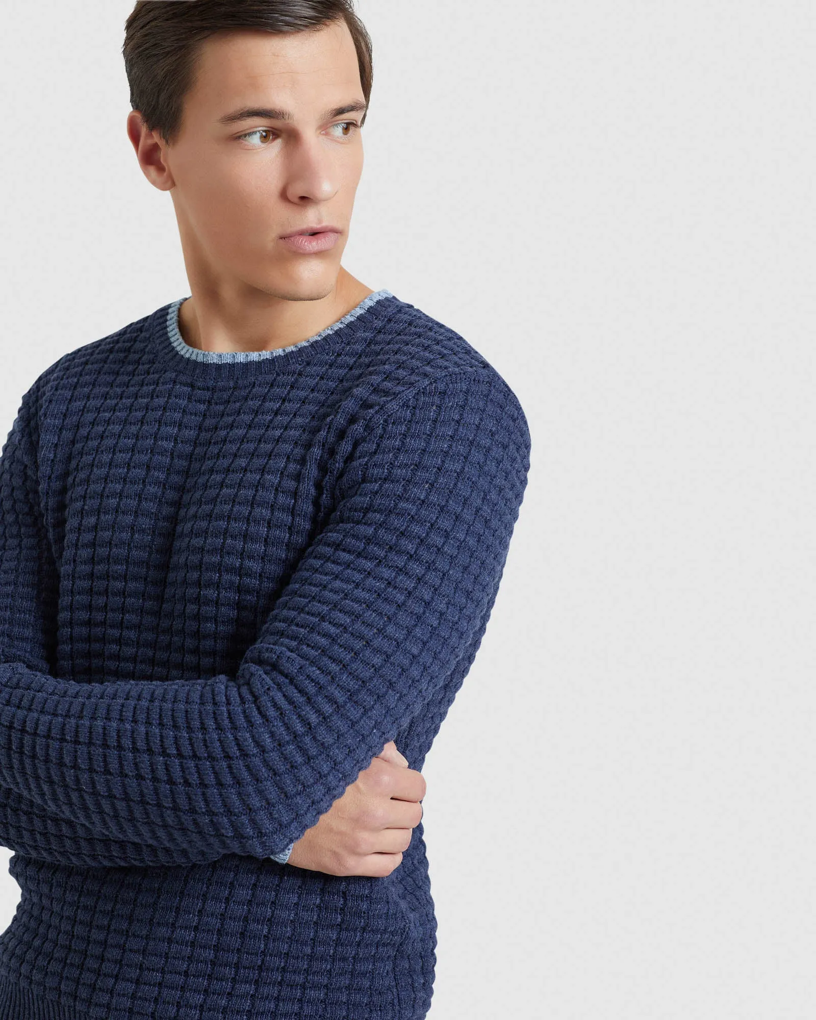 Tommy Waffle Crew Neck Knit