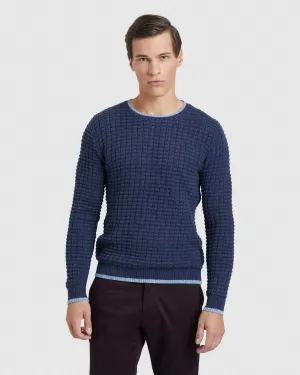 Tommy Waffle Crew Neck Knit