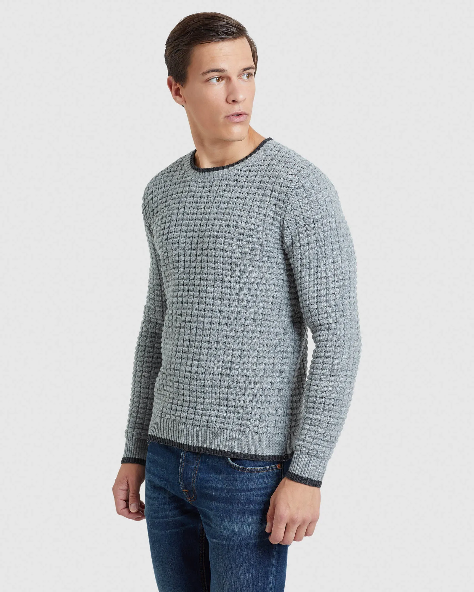 Tommy Waffle Crew Neck Knit