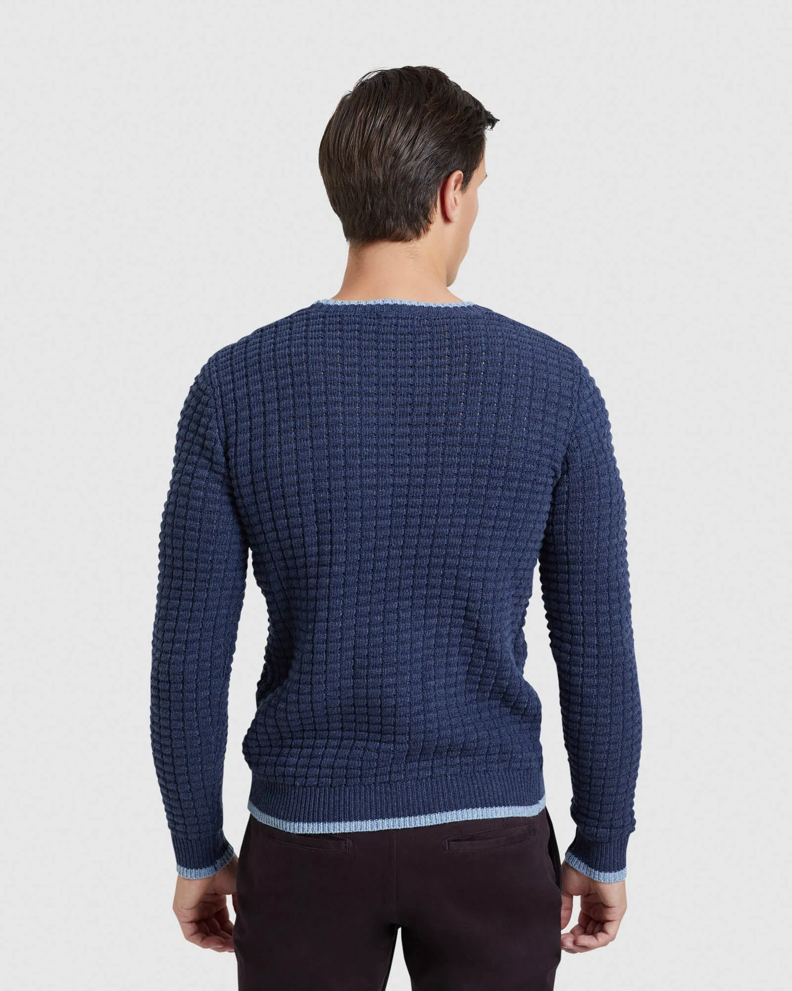 Tommy Waffle Crew Neck Knit