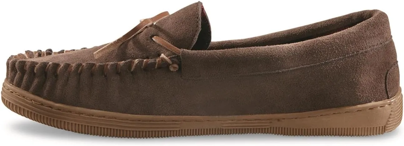 Trapper Men??s Moccasins Shoes, Indoor and Outdoor Leather Slippers