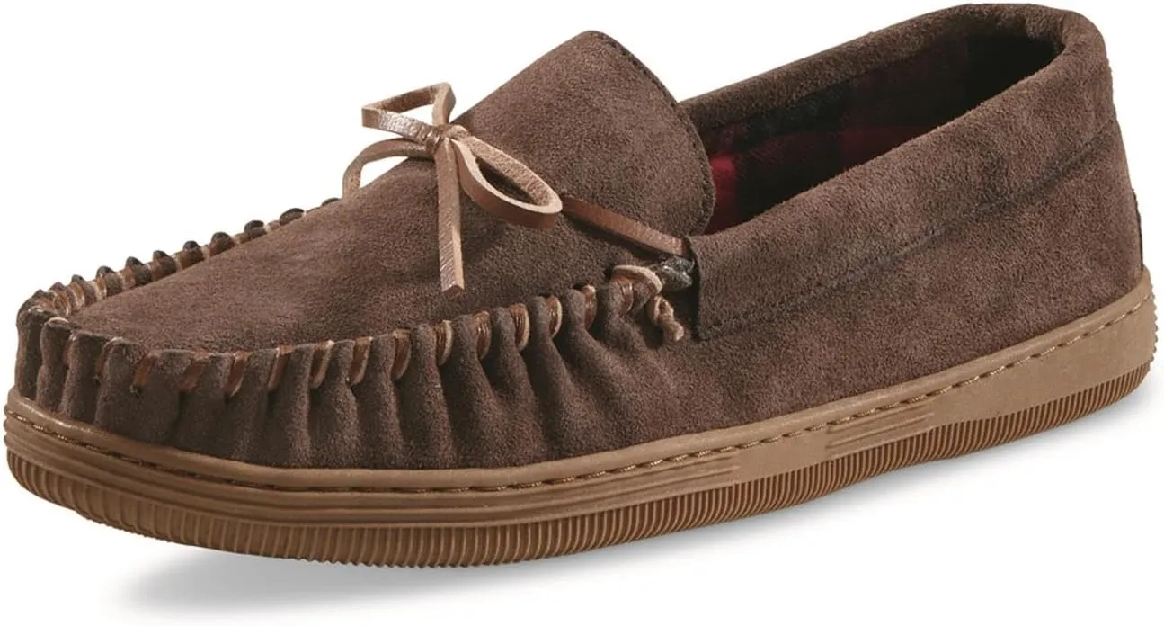Trapper Men??s Moccasins Shoes, Indoor and Outdoor Leather Slippers
