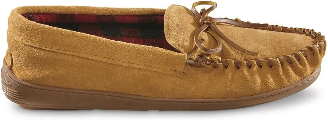 Trapper Men??s Moccasins Shoes, Indoor and Outdoor Leather Slippers