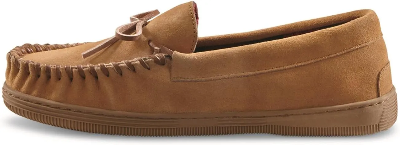 Trapper Men??s Moccasins Shoes, Indoor and Outdoor Leather Slippers