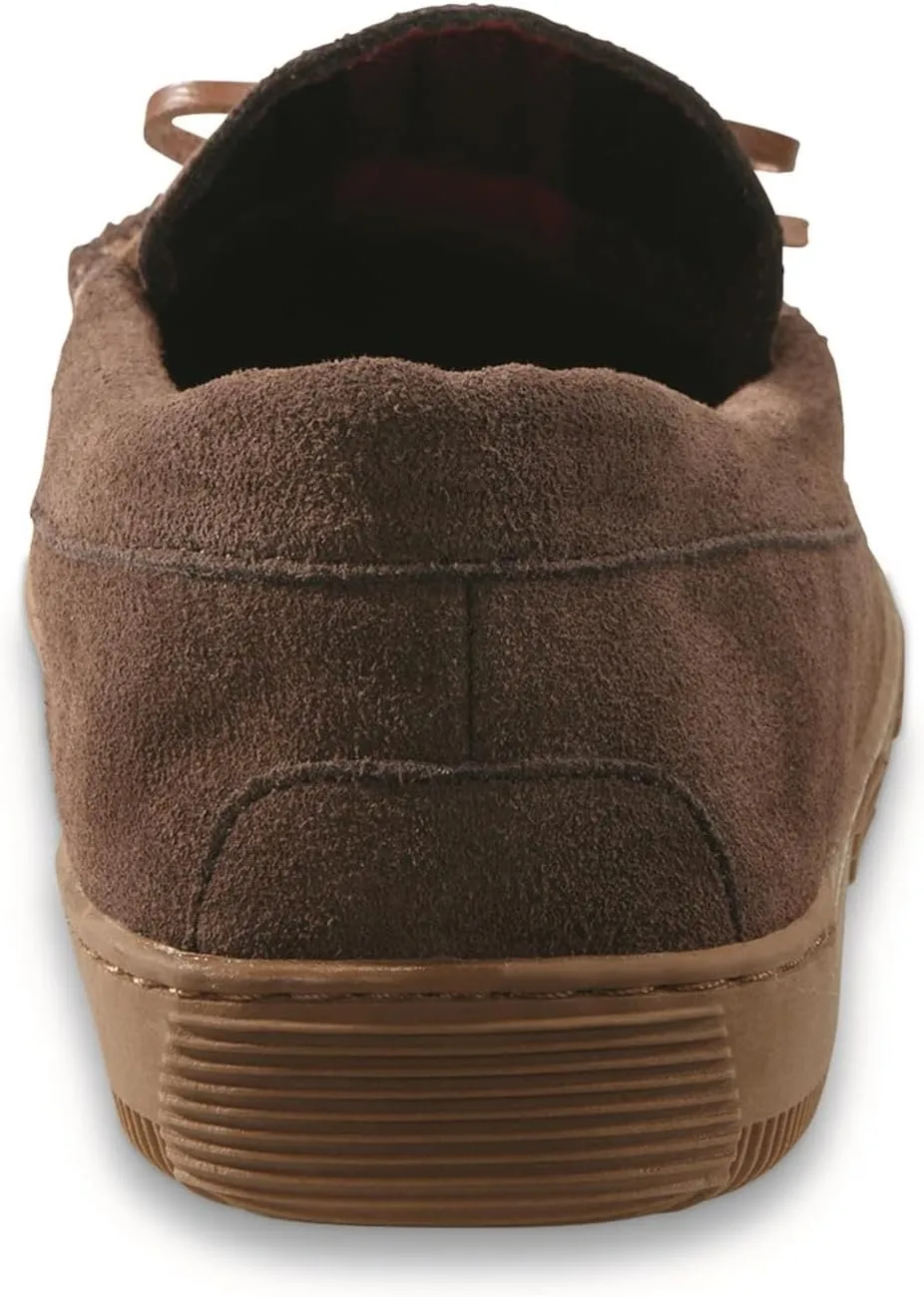 Trapper Men??s Moccasins Shoes, Indoor and Outdoor Leather Slippers