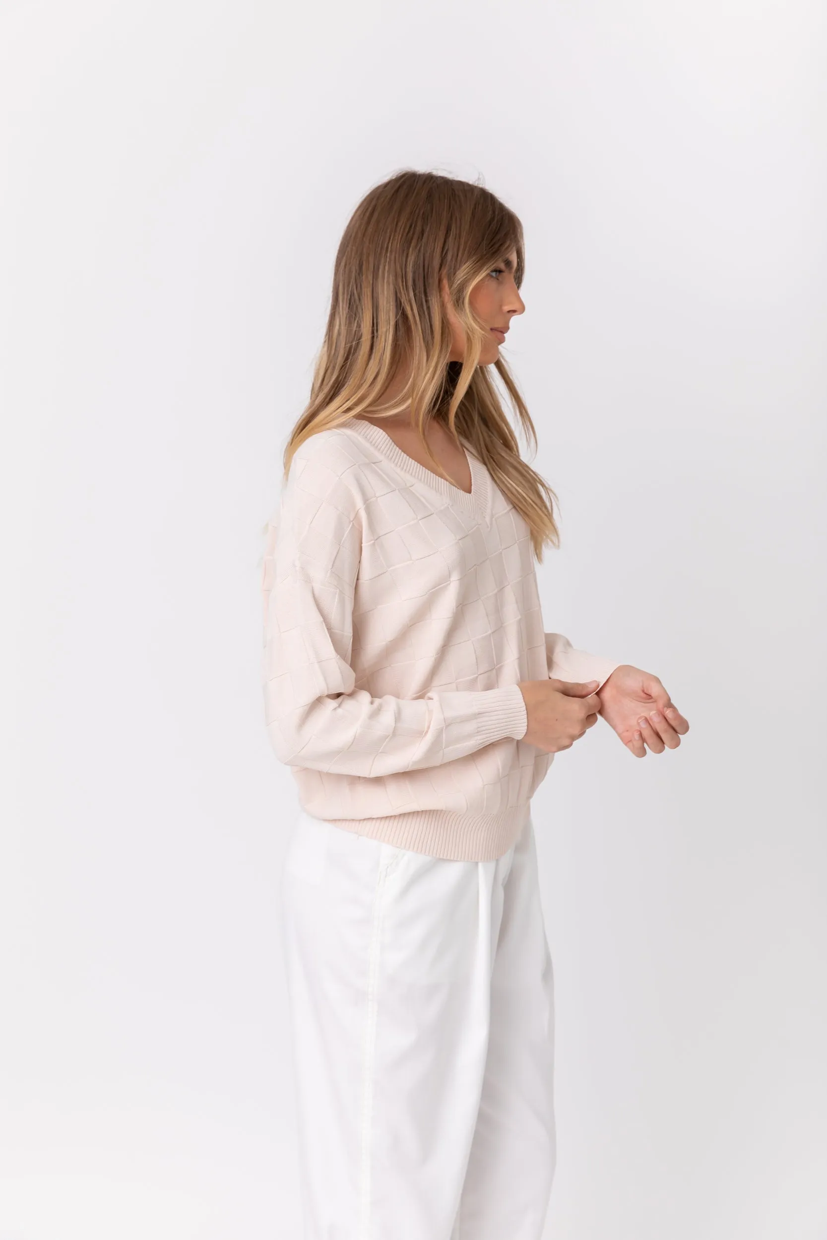 WESTLEY Knit Jumper Beige