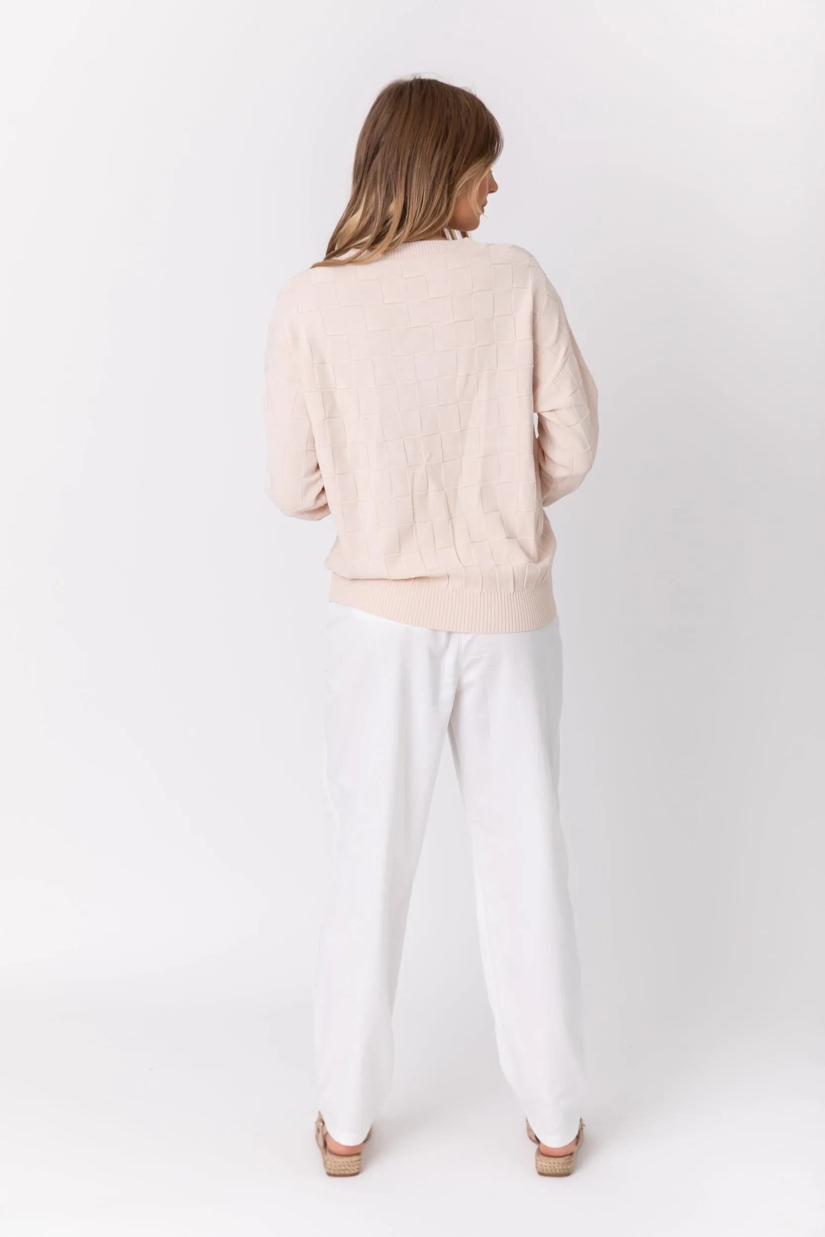 WESTLEY Knit Jumper Beige