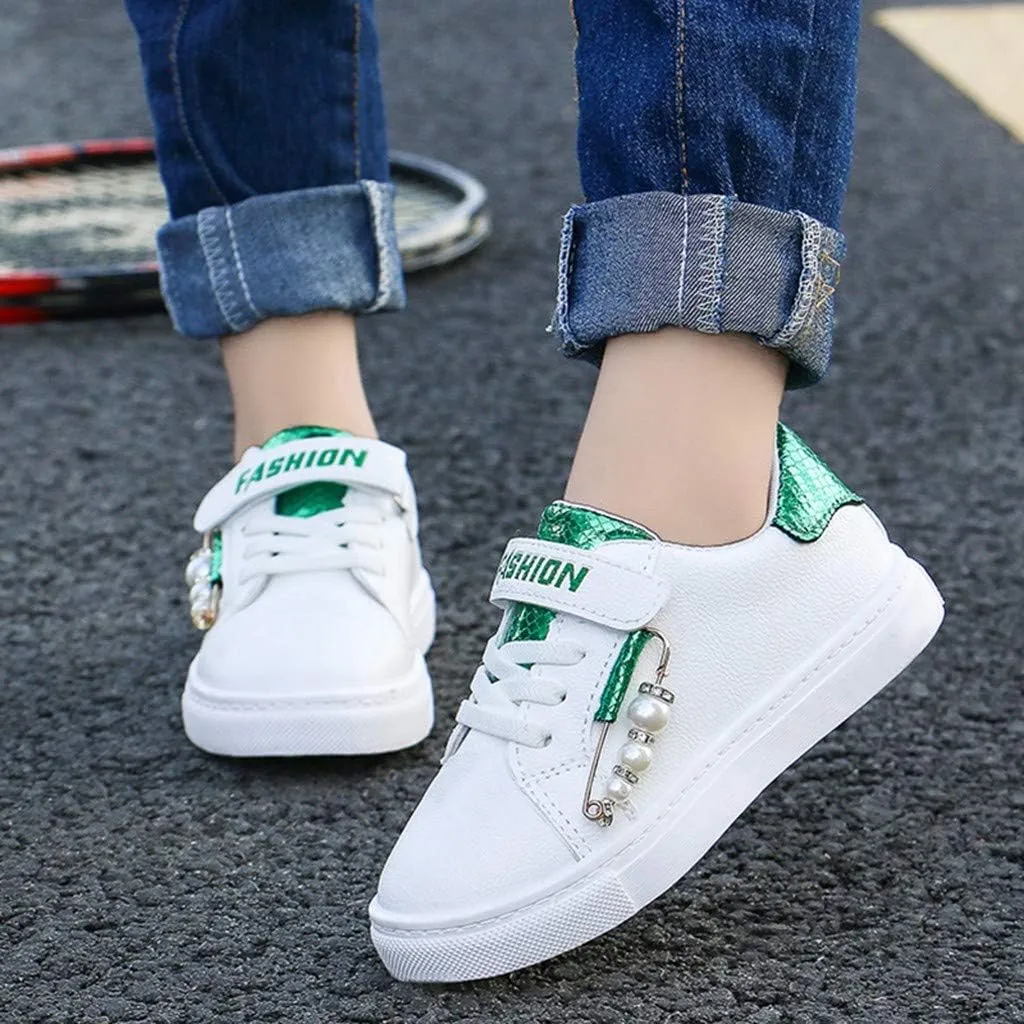 White Shoes Kids Boys Girls Shoes Antiskid Tennis Sneakers Outdoor Casual Toddler Shoes Running Shoes