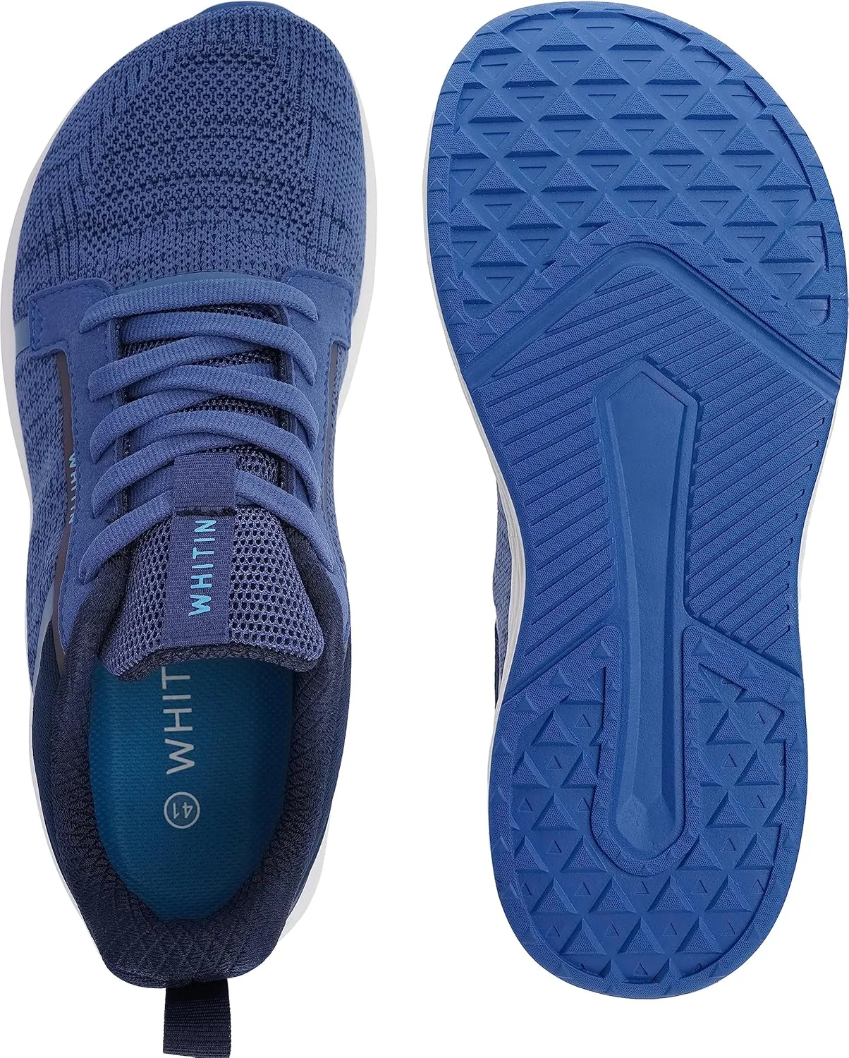 WHITIN Men's Wide Toe Box   Zero Drop Sole Road Running Shoes | Rubber Outsole