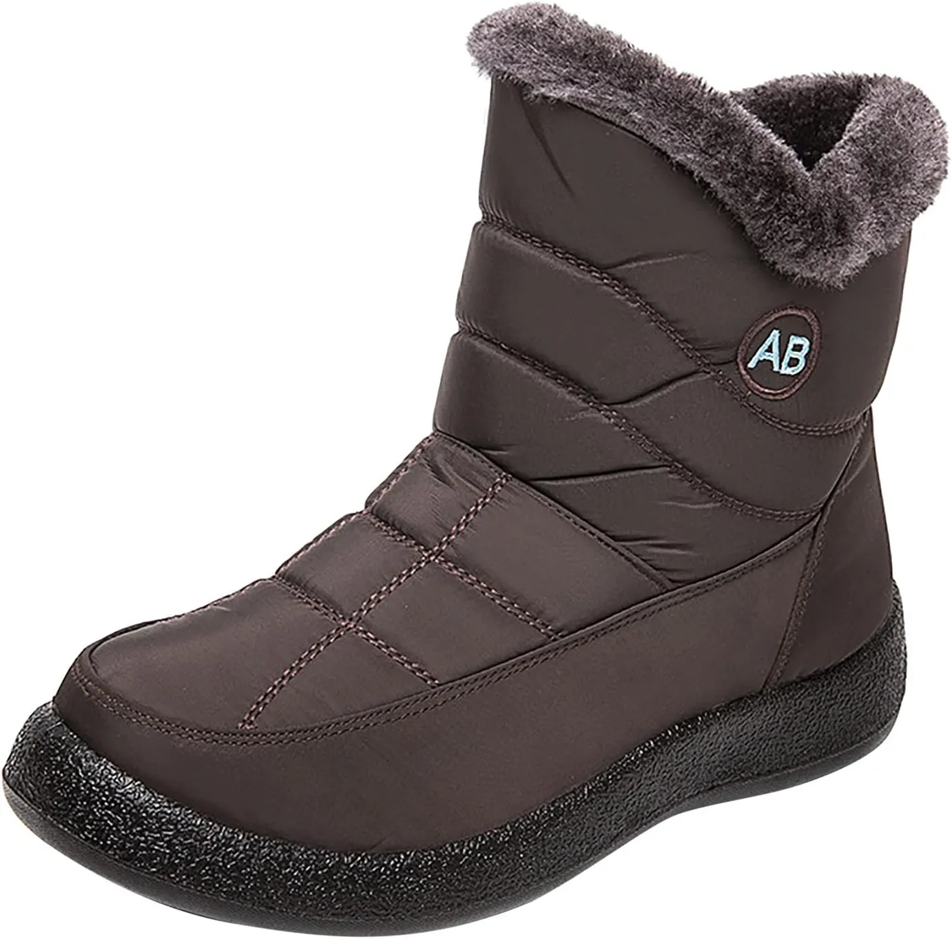 Winter Snow Boots for Women Snow Boots for Women Womens Winter Boots Waterproof Cloth Comfortable Side Zipper Boots