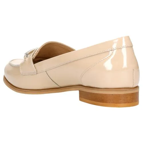Wojas Beige Leather Loafers | 46074-34