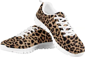 Women Floral/Leopard Print Running Sneaker Lightweight Walking Jogging Sports Shoes