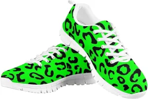 Women Floral/Leopard Print Running Sneaker Lightweight Walking Jogging Sports Shoes