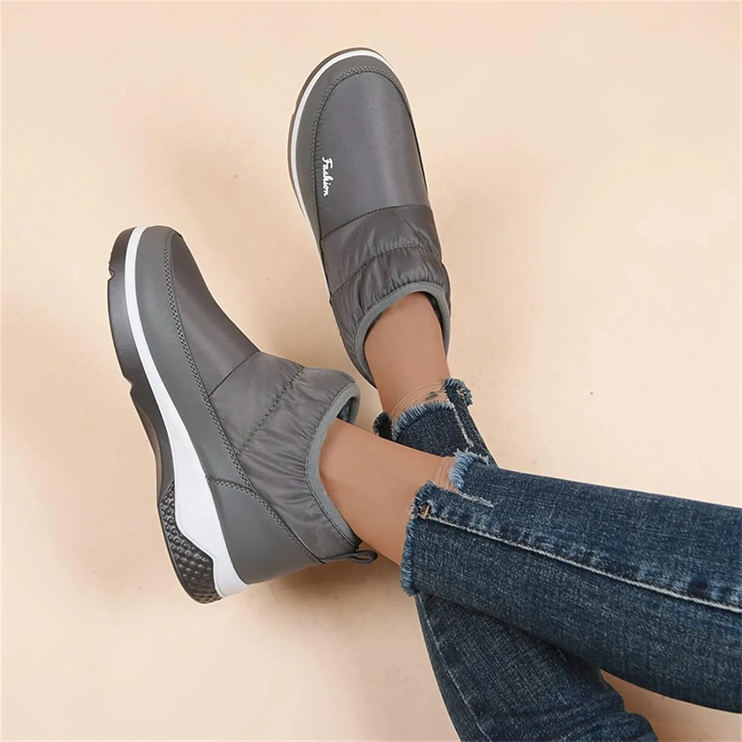 Women Snow Boots Waterproof Tall Slip on Winter Boots for Women Waterproof Snow Non Slip Snow Boots Womens Tall Womens Hunting Boots Waterproof Insulated Botas De Invierno Para Mujer Elegantes Largas